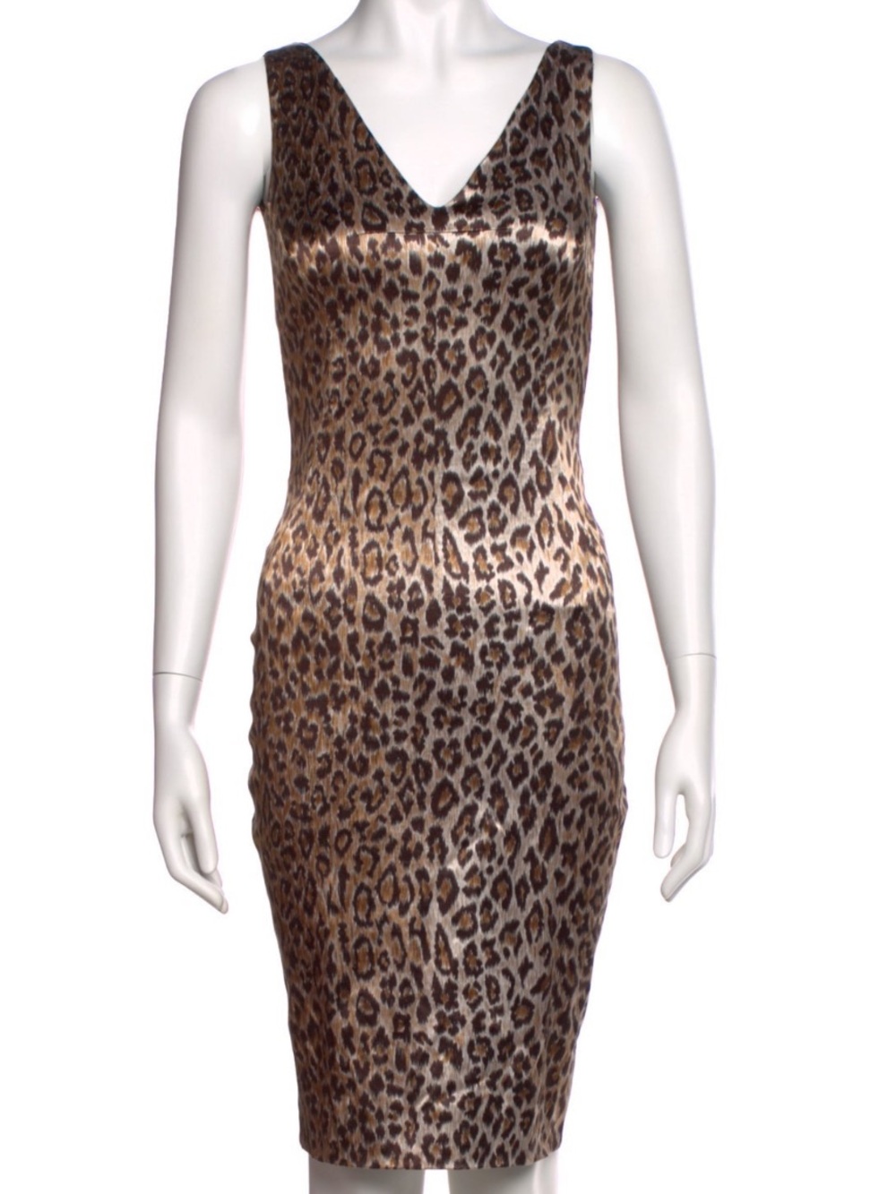 D&G Leopard Print V-Neck Silk Dress🐆